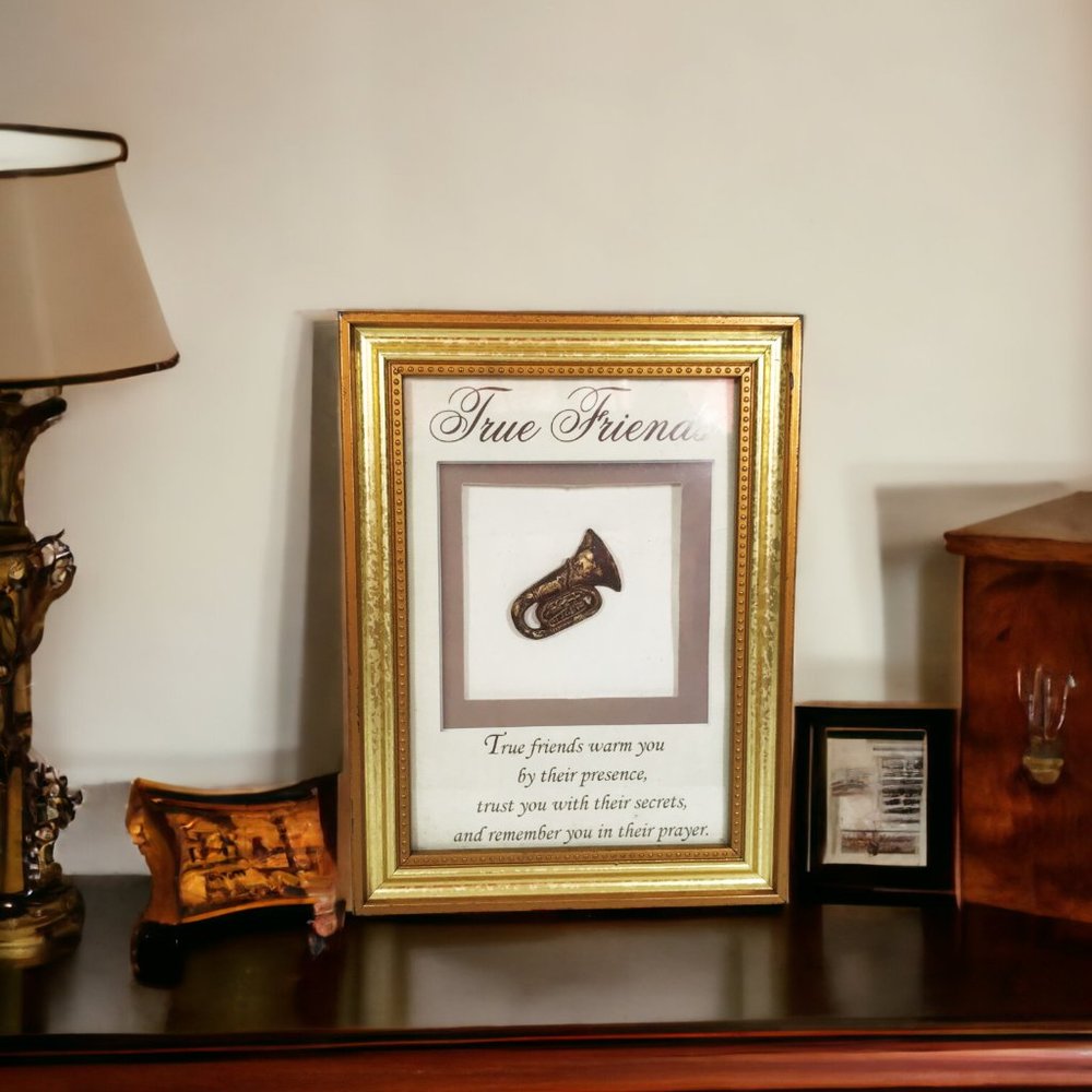 "True Friends" Framed Picture Inspirational Gift